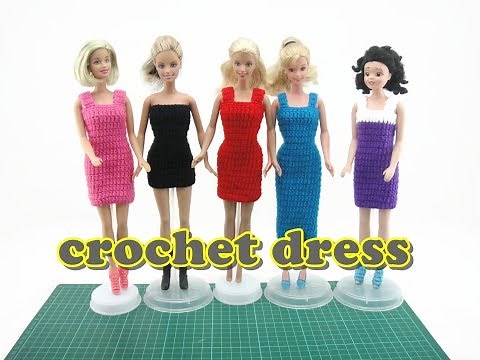 Crochet Tutorial - Easy Doll Dress