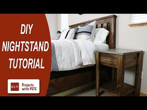 How to make a Nightstand | DIY Nightstand | Concrete Nightstand