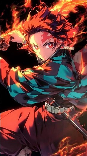Loop 4k Tanjiro serious look live Wallpaper & Screensaver #anime #livewallpaper #tanjiro #phonk