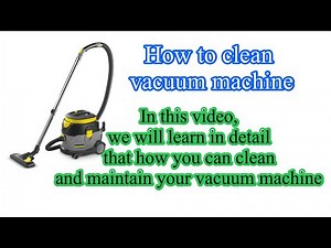 How to clean vacuum machine #housekeeping