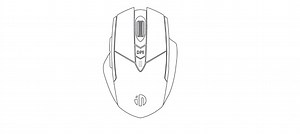 Manual del usuario del mouse inalámbrico Inphic PM6 Pro: conectar, ajustar DPI y cambiar de modo
