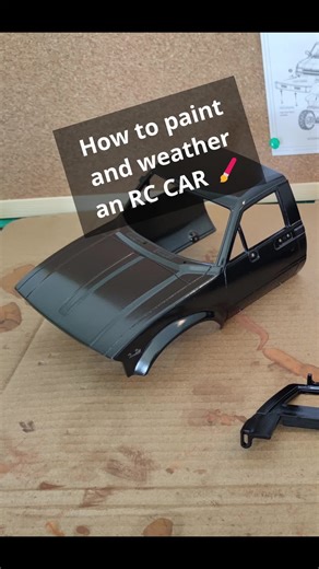 Painting and Weathering RC Car WPL C24 #rc #rccar #wpl