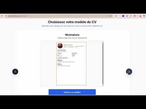 Comment créer un CV automatique en ligne en 5 minutes (CV professionnel avec IA)
