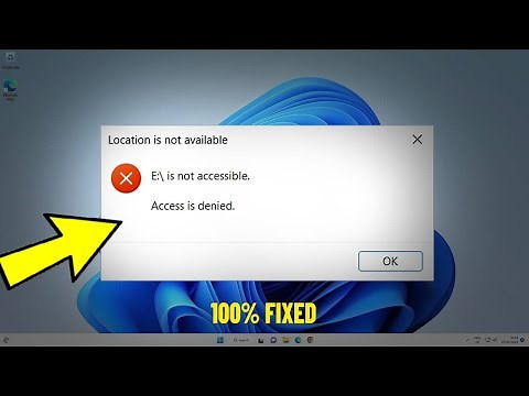 Fix Drive is Not Accessible - Access Denied Error in Windows 11/10/8/7 | C:\\ is not accessible ✅