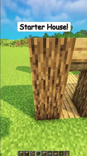 Fast & Easy Minecraft Starter House Build! 🏠💨 #minecraft