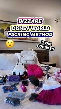 BIZARRE Disney World Packing Method Actually WORKS?! 😮🎒(Travel Backpack Tips)