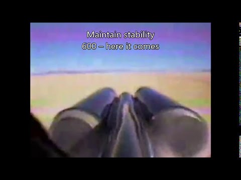 ThrustSSC run 61 (supersonic) - tail view with subtitles and extra information