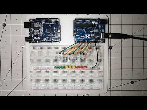 Faire un chenillard de 9 Leds avec un Arduino Uno