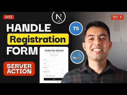 🔥 Next.js Server Actions Explained with Registration Form | Get User Data Without Database | Ep 13