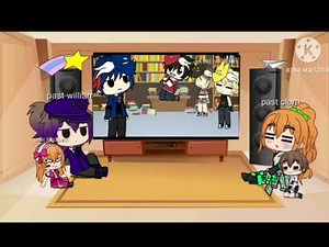 Past aftons react to time out bucket with Michael || ilove~gacha ||