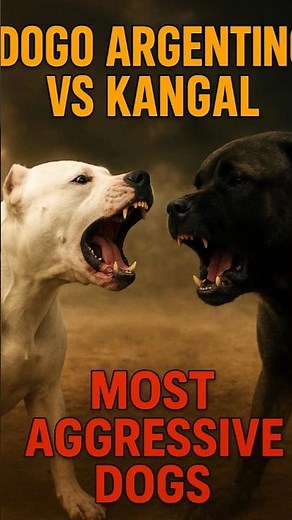 “Dogo Argentino vs Kangal Fight Face Off 💪 | Most Aggressive Dog Showdown”