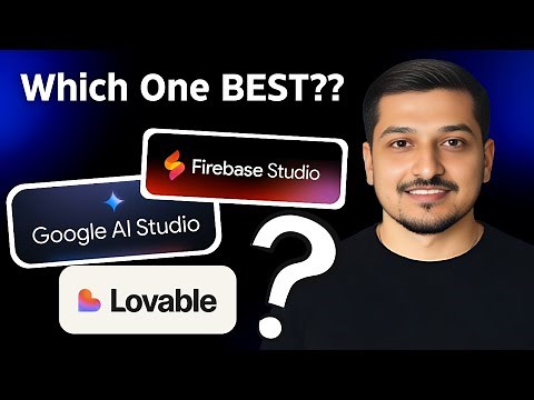 Which One IS BEST AI Coding Agent? Firebase Studio vs Google AI Studio vs Lovable