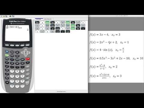 TI 84 - Ableitung an der Stelle x berechnen mit dem Grafikrechner