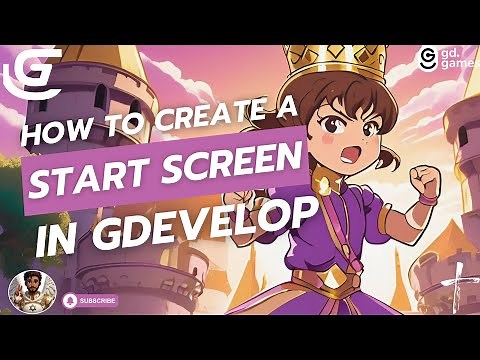 How to Create a Custom Start Screen in GDevelop