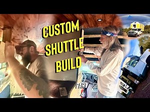 FAST BUS BUILD - SHUTTLE BUS CONVERSION - hidden FILON shower build!