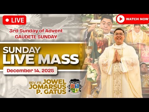 SUNDAY FILIPINO LIVE MASS TODAY II DECEMBER 14, 2025 II FR. JOWEL JOMARSUS GATUS