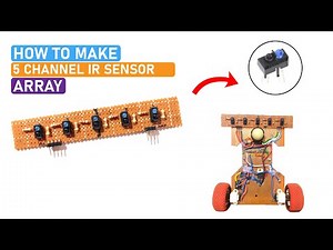 DIY 5 Channel IR Sensor Array For Line Follower Robot | Best IR Sensor For Line Follower Robot