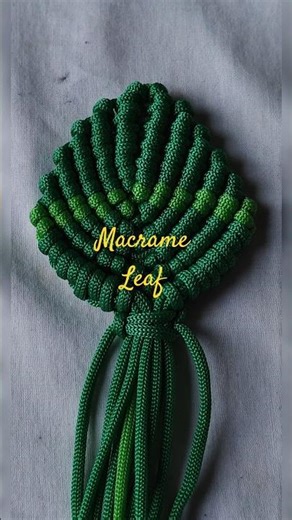 Macrame leaf#macrametutorial #macrameknots #diy #lifeisbutadream #handmade #macramedesigns