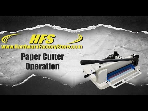 HFS Heavy Duty Guillotine Paper Cutter Operation Introduction