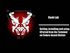 Getting installing and using GParted from the Terminal on Fedora based Distros