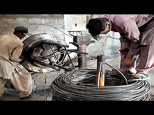 Converting Iron Rods Into Steel Wire Rod | Wire Drawing Process