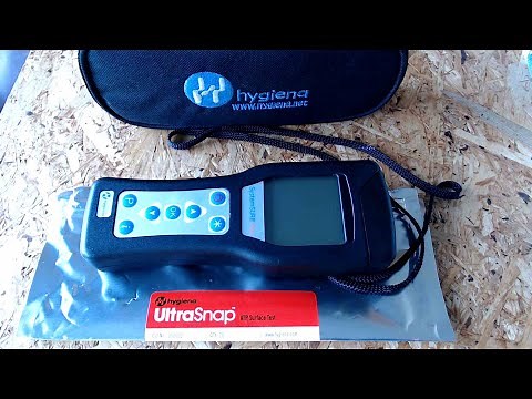 ULTRASNAP Surface contamination ATP testing. Using a Hygiena System Sure Plus Luminometer