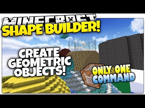 Minecraft | Make Shapes & Spheres In Minecraft! | Only One Command (One Command Creation)