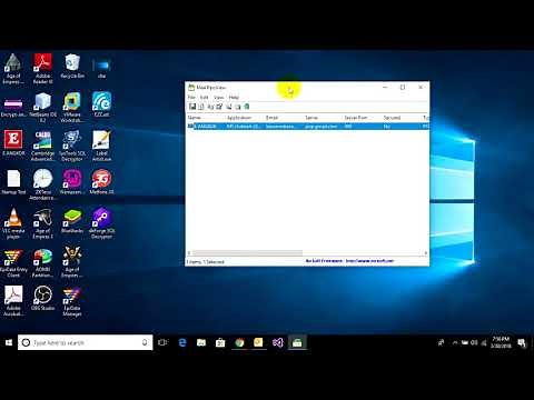 How to view password of outlook using mail passview