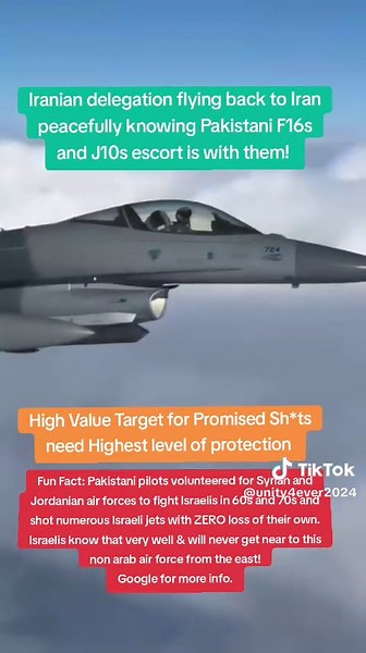 Iranian delegation landed back in Iran safe and sound despite high level threats from one and only country that claims in owns Iranian skies! Pakistani fighter sweep was in position to take them on but they never dared! #iran #israel🇮🇱 #unitedstates #england🇬🇧 #europe