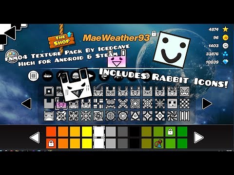 ¡THIS IS THE COOLEST TEXTURE PACK! FNM04 TEXTURE PACK BY ICEDCAVE // Geometry Dash 2.11