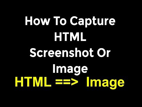 How To Capture HTML Screenshot Or Image Using JavaScript | HTML To Image