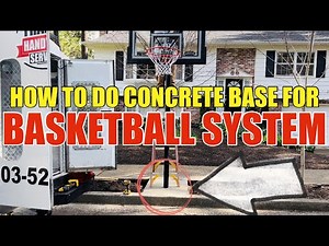 How To Do A Concrete Base For A LIFETIME Basketball System Step by Step With Professional Results