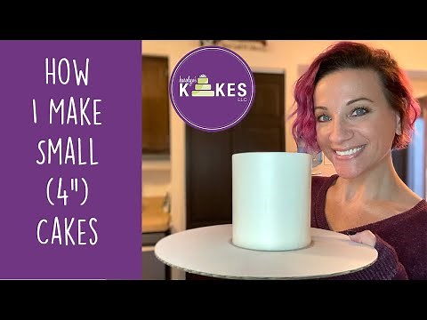 How to Make Small Cakes | Baking, Filling, Icing a 4" Cake
