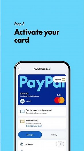 How To Activate Your Physical PayPal Debit Card