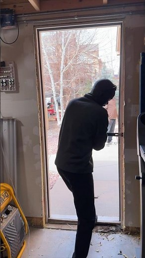 How to Remove an Old Door & Frame in 60 Seconds! 🛠️ | Quick Home Improvement Tip