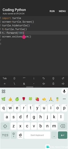 drawing triangle using turtle in python