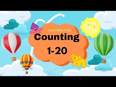 Learn Counting from 1 to 20 with Word and Number Animation | Video for Kids, Toddlers & Preschoolers