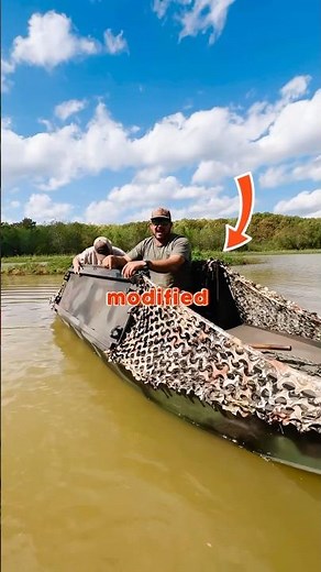 🦆 MODIFIED PIROGUE / DUCK HUNTING BLIND