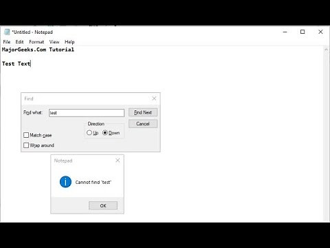 How to Find or Replace Text in Notepad or WordPad