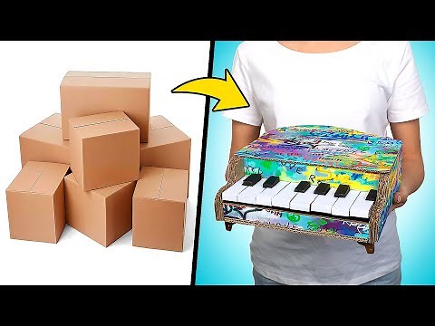 DIY Mini Piano From Cardboard