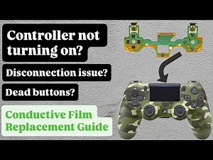 DUALSHOCK 4 PS4 Controller - Conductive Film Replacement [NO SOLDERING]