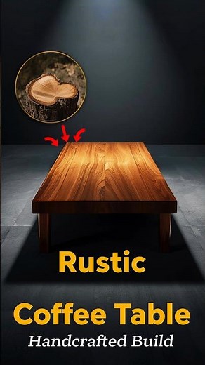 Raw Wood → Luxury Table in 15s 🤯 | Super Satisfying Woodworking Transformation