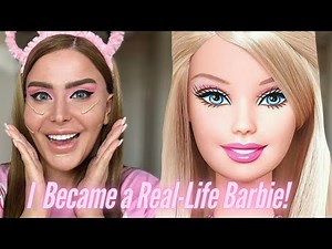 Barbie Makeup Transformation | Dream Doll Glam Tutorial | Barbiecore Glow-Up