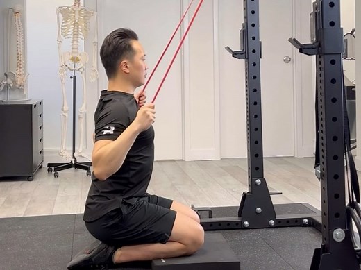 Banded Lat Pulldown — Rehab Hero