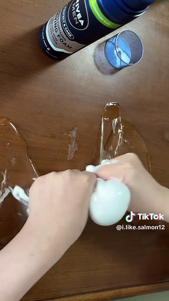 How to Make Water Slime with Shaving Foam