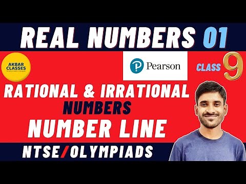 Class 9 Pearson IIT Foundation | Real Numbers 01 | Number Line