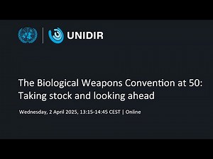 The Biological Weapons Convention at 50: Taking stock and looking ahead