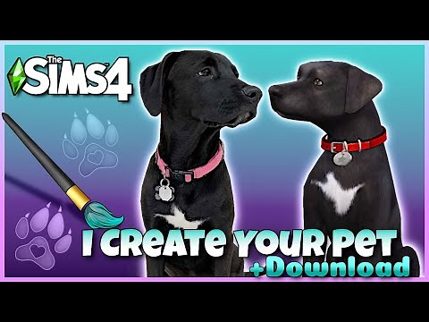🐶 Sims 4 How I Make Your Realistic Pets [ Ts4 Dog Cas Speed Build Cats and Dogs Creation ]