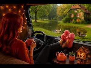 A Day In My 2m² Rolling Home 🚚 Truck Camping, Solo Female Trucker | Cooking, Rest & Walk ☕✨