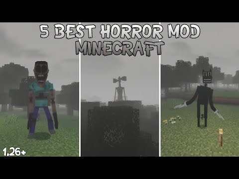 5 BEST HORROR MOD/ADDON FOR MINECRAFT BE/PE 1.26+ || DOWNLOAD !!!